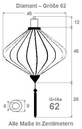 Turqoise silk lantern diamant
