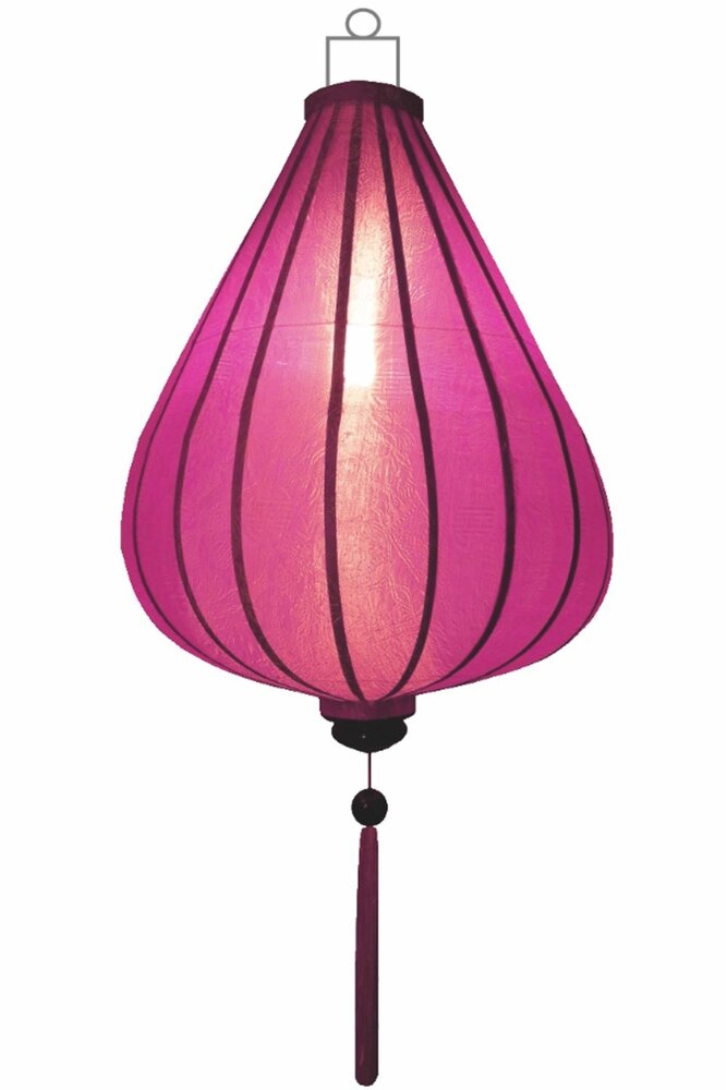 Pink silk lantern tear drop