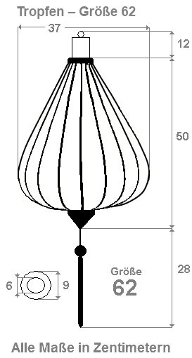 Turqoise silk lantern tear drop