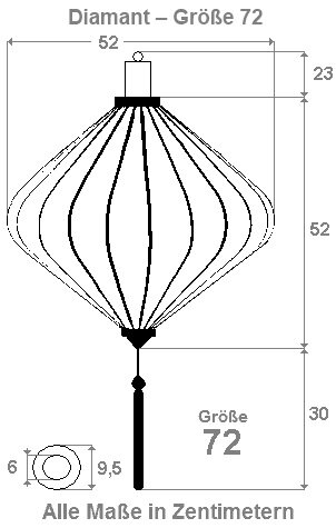 Yellow silk lantern diamant