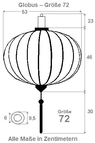 Copper silk lantern round