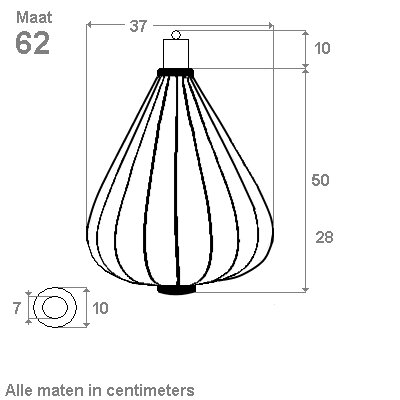 Outdoor lampion Tear Drop Copper / Gold