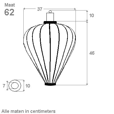 Outdoor lampion Balloon Orange