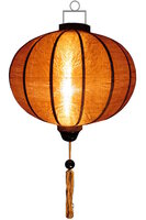 Copper silk lantern round