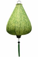 Green silk lantern tear drop