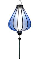 blue silk lantern tear drop