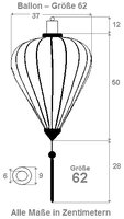 Yellow silk lantern balloon