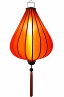 Orange silk lantern tear drop