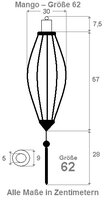 Copper silk lantern mango