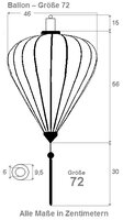 Purple silk lantern balloon