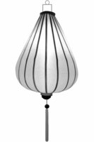 White silk lantern tear drop