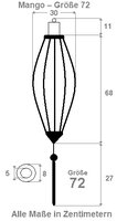 White silk lantern mango