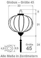 Cherry blossom silk lantern