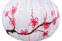 Cherry blossom silk lantern