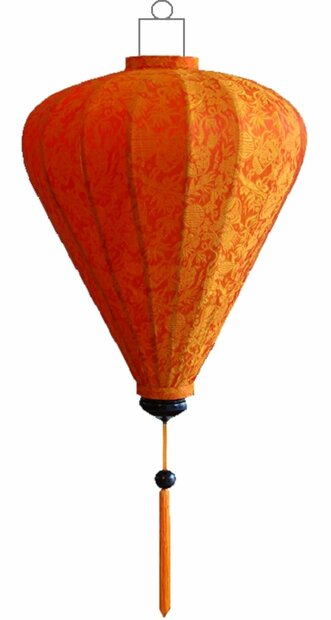 Orange silk lantern balloon