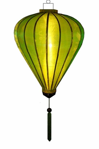 Green silk lantern balloon
