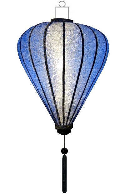 blue silk lantern balloon