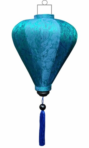 Turqoise silk lantern balloon