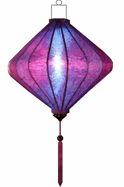 Purple silk lantern diamant