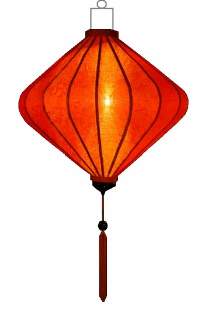 Orange silk lantern diamant