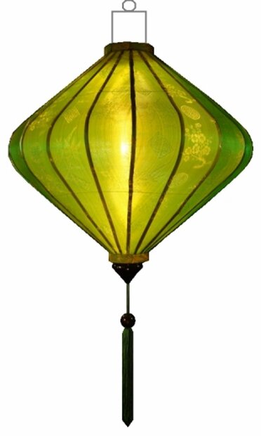 Green silk lantern diamant