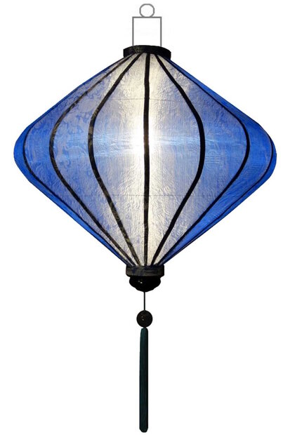 blue silk lantern diamant