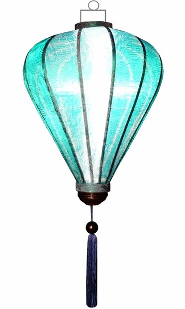 Turqoise silk lantern balloon