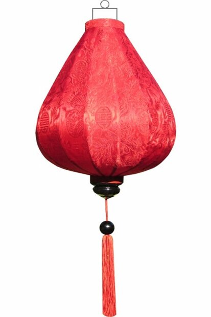 Red silk lantern tear drop