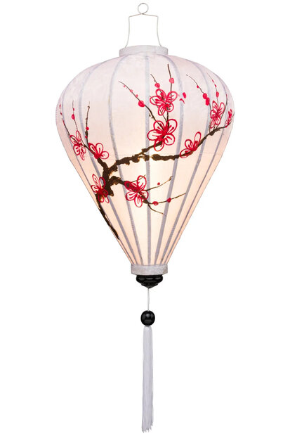 Cherry blossom Japanese silk lantern