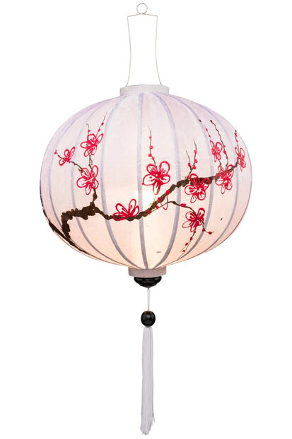 Cherry blossom silk lantern